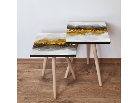 HANAH HOME Set 2 stočića 2Shp81 Gold