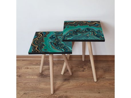 HANAH HOME Set 2 stočića 2Shp87 Green