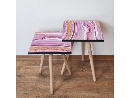 HANAH HOME Set 2 stočića 2Shp88 Pink