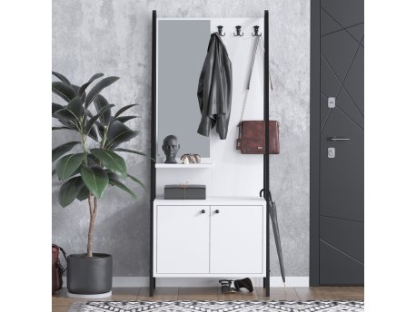 HANAH HOME Hall Stand Lole Black White