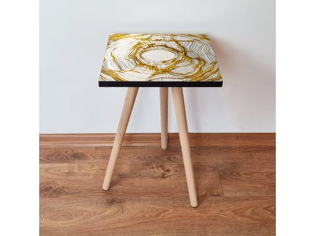 HANAH HOME Pomoćni stočić Shp101 White Gold