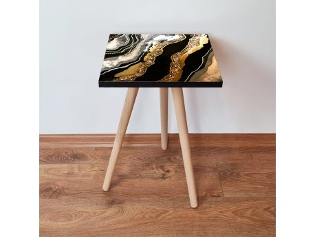 HANAH HOME Pomoćni stočić Shp109 Gold Black