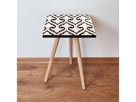 HANAH HOME Pomoćni stočić Shp131 Black White