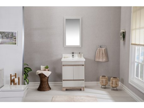 HANAH HOME Komplet nameštaja za kupatilo (2 komada) Echo 24 Hrast