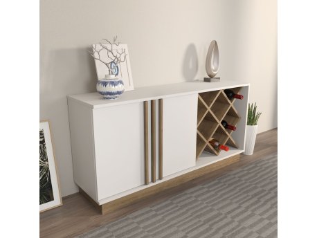 HANAH HOME Sideboard komoda Luna White Walnut
