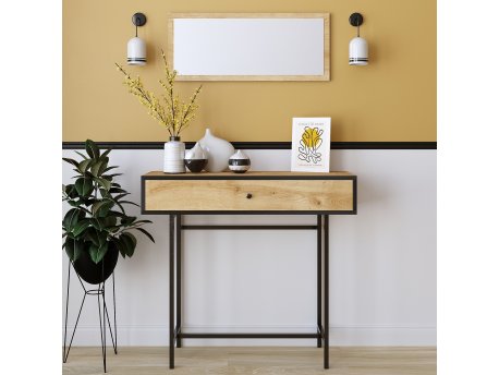 HANAH HOME Sideboard komoda Pera Sapphire Hrast Black