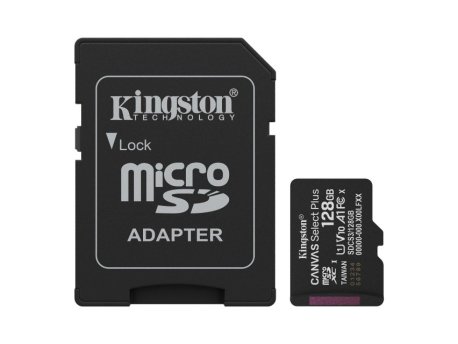 KINGSTON Memorijska kartica U1 V10 SDXC 128GB Canvas Select Plus G3 150R SDCS3/128GB + adapter