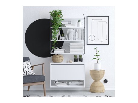 HANAH HOME Zidna polica Pomme White