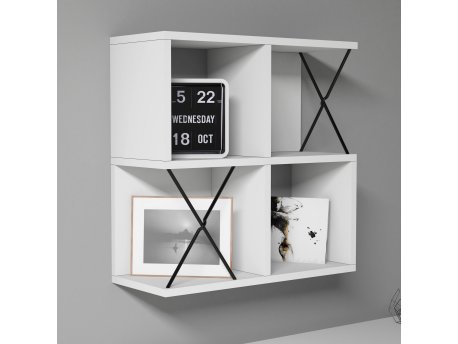 HANAH HOME Zidna polica Extra White