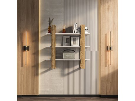HANAH HOME Zidna polica Suno Oud Oak White