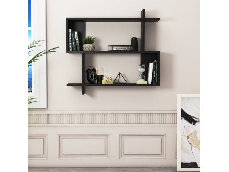 HANAH HOME Zidna polica Mina Black