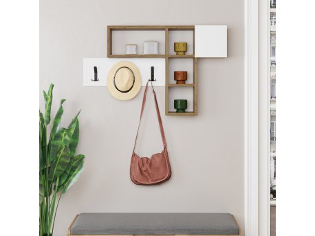 HANAH HOME Zidna polica Game Hitit White