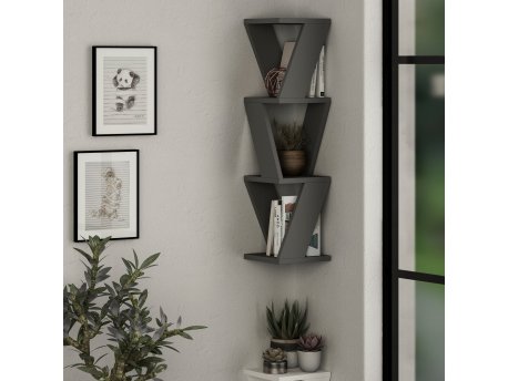 HANAH HOME Zidna polica Zena Anthracite