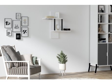 HANAH HOME Zidna polica Herra White