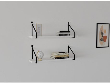 HANAH HOME Zidna polica Reco White