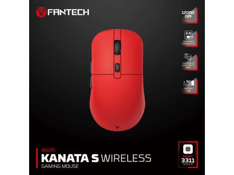FANTECH Miš Wireless Gaming WG9S Kanata S crveni