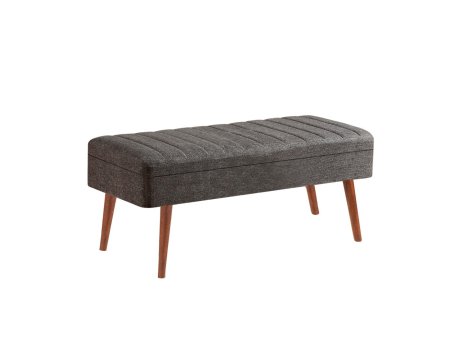 HANAH HOME Klupa Vina 1053 2 Anthracite Walnut