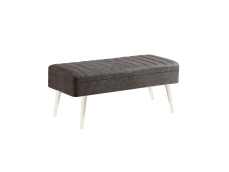 HANAH HOME Klupa Vina 1053 1 Anthracite White