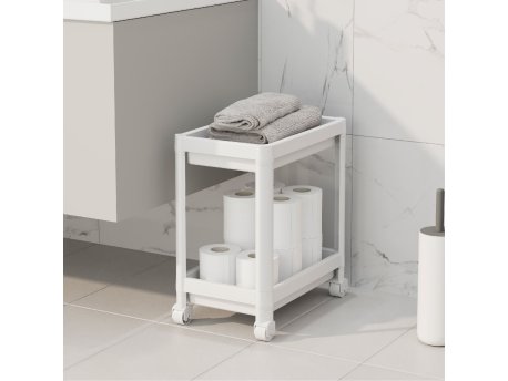 WALLXPERT Plastična višenamenska polica RF 2 White