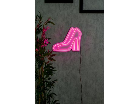 WALLXPERT Dekorativna plastična LED rasveta High Heel Shoes Pink
