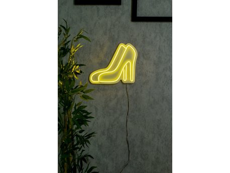 WALLXPERT Dekorativna plastična LED rasveta High Heel Shoes Yellow