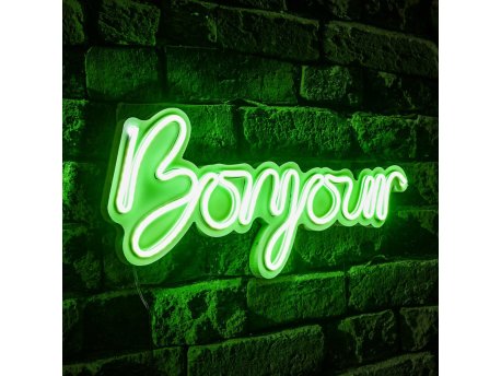 WALLXPERT Dekorativna plastična LED rasveta Bonjour Green