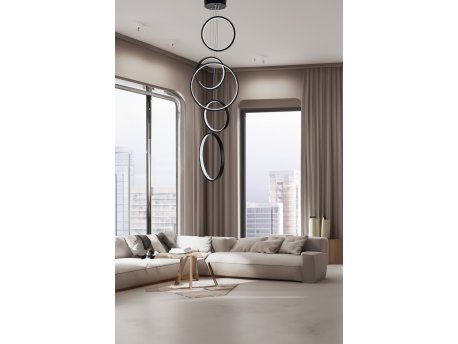OPVIQ LED luster Entryway Black Body White Light