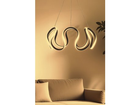 OPVIQ LED luster Helezon Black Body Yellow Light