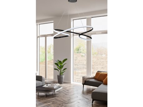 OPVIQ LED luster Parisienne Black Body Yellow Light