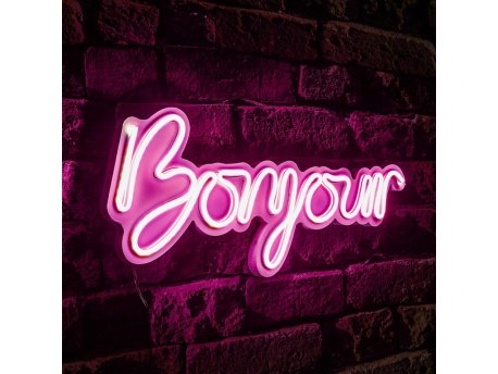 WALLXPERT Dekorativna plastična LED rasveta Bonjour Pink