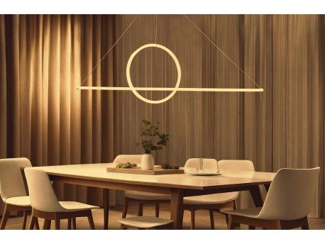 OPVIQ LED luster Bowal White Body Yellow Light