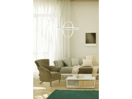 OPVIQ LED luster Saturn White Body Yellow Light