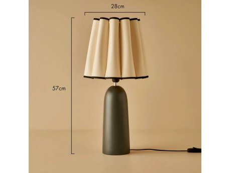 OPVIQ Stona lampa Curly Anthracite