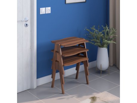 HANAH HOME Pomoćni stočić Bayrak Walnut