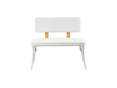 HANAH HOME Trpezarijska klupa Oliver Bank White Karina