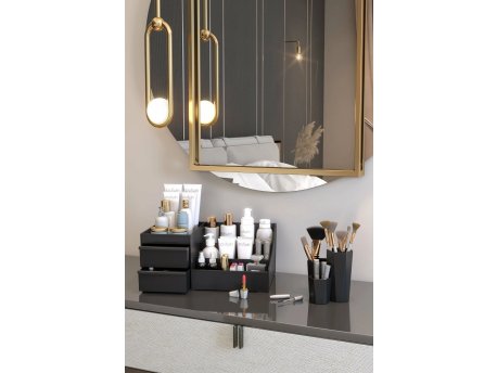 WALLXPERT Set organizatora za šminku (2 komada) Sultan Black