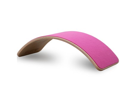 HANAH HOME Drvena balans daska Wavy Board Natural Pink