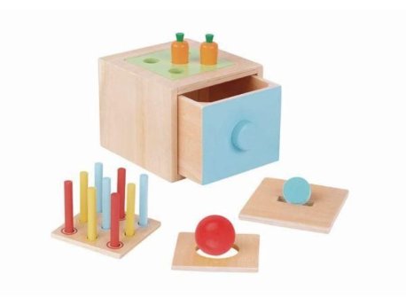 TOOKY TOY DRVENA EDUKATIVNA KUTIJA 4 U 1 TK320
