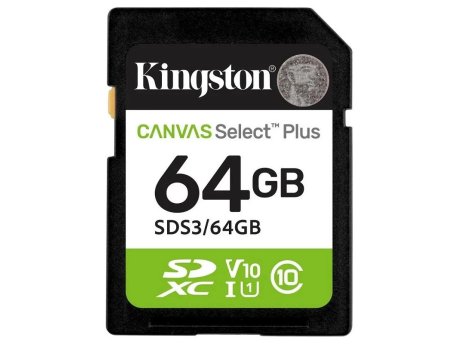 KINGSTON 64GB, SD kartica, Canvas Select Plus (SDS3/64GB)