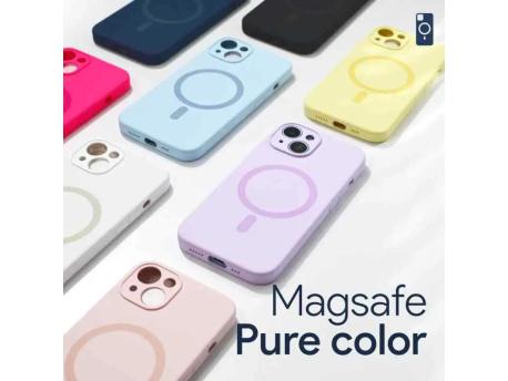 TERACELL Torbica Magsafe Pure color za iPhone 16e tamno pink