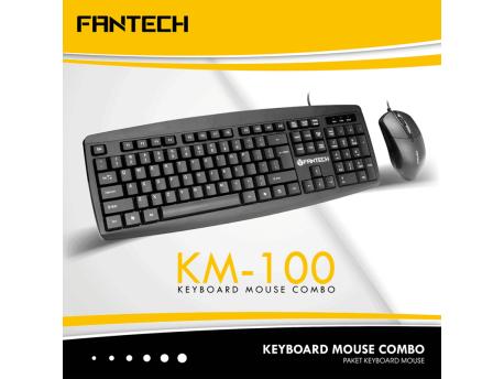FANTECH Combo mši tastatura KM-100 crni