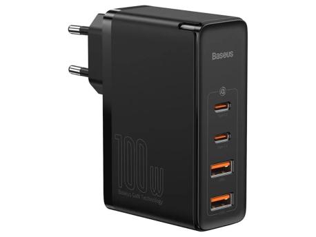 Baseus Baseus GaN2Pro punjač 100W 2* Usb A/ 2* Type C + kabl C/C crna