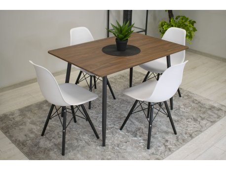 Bolzz MILANO SET 4 STOLICE WHITE BLACK