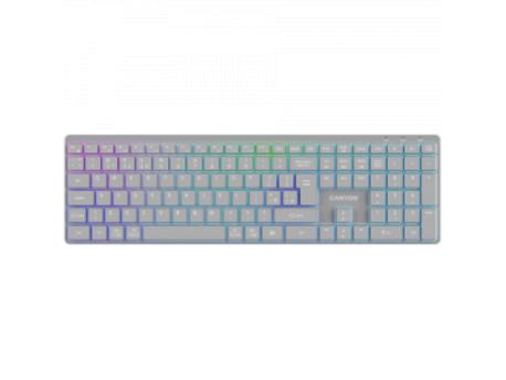 CANYON UK/US RGB Dual Mode Wireless Grey (CNS-HBTK11G)