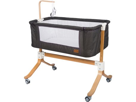 WALLXPERT Kolevka Wooden Dark Grey