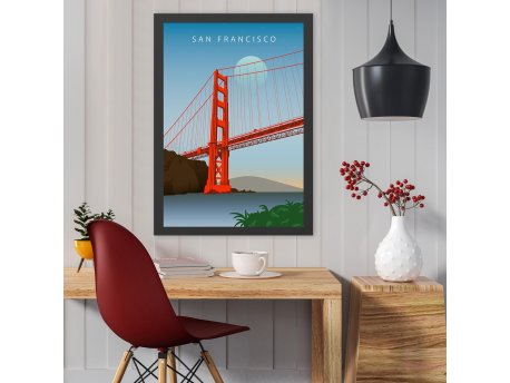 WALLXPERT Dekorativna slika San Francisco 2 (55 x 75)