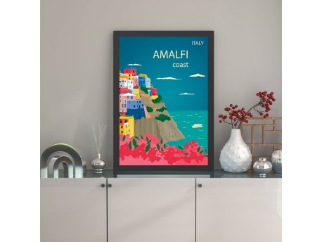 WALLXPERT Dekorativna slika Amalfi (40 x 55)