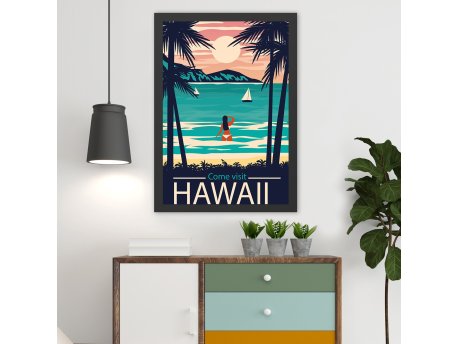 WALLXPERT Dekorativna slika Hawaii 2 (40 x 55)