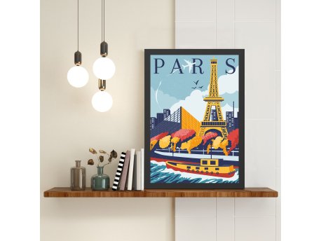 WALLXPERT Dekorativna slika Paris 4 (40 x 55)