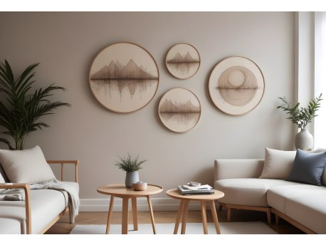 WALLXPERT Dekorativna slika iz 4 dela Huhu299